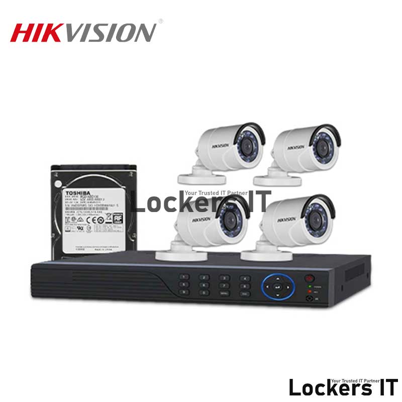 HIKVISION 4-Unit CC Camera Package